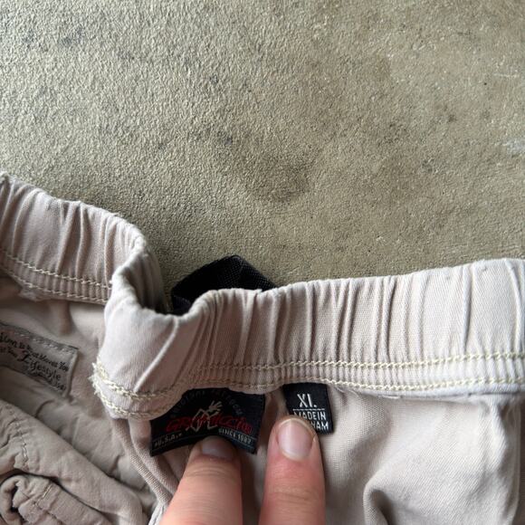 Vintage Gramicci Shorts Mens X-Large Gray G-Short Climbing Web Belt Made USA 90s - Picture 5 of 6